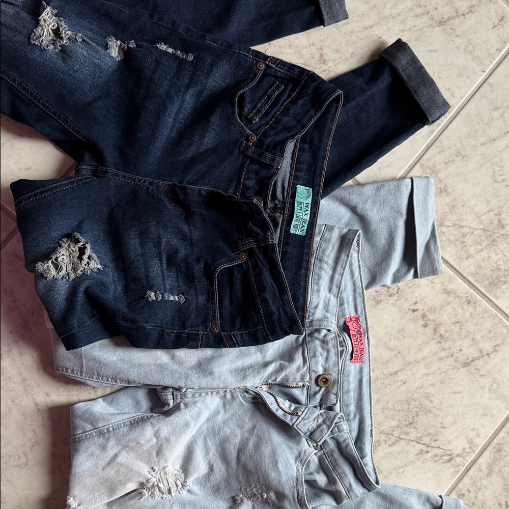 Wax Jean Two-Tone Denim Jeans